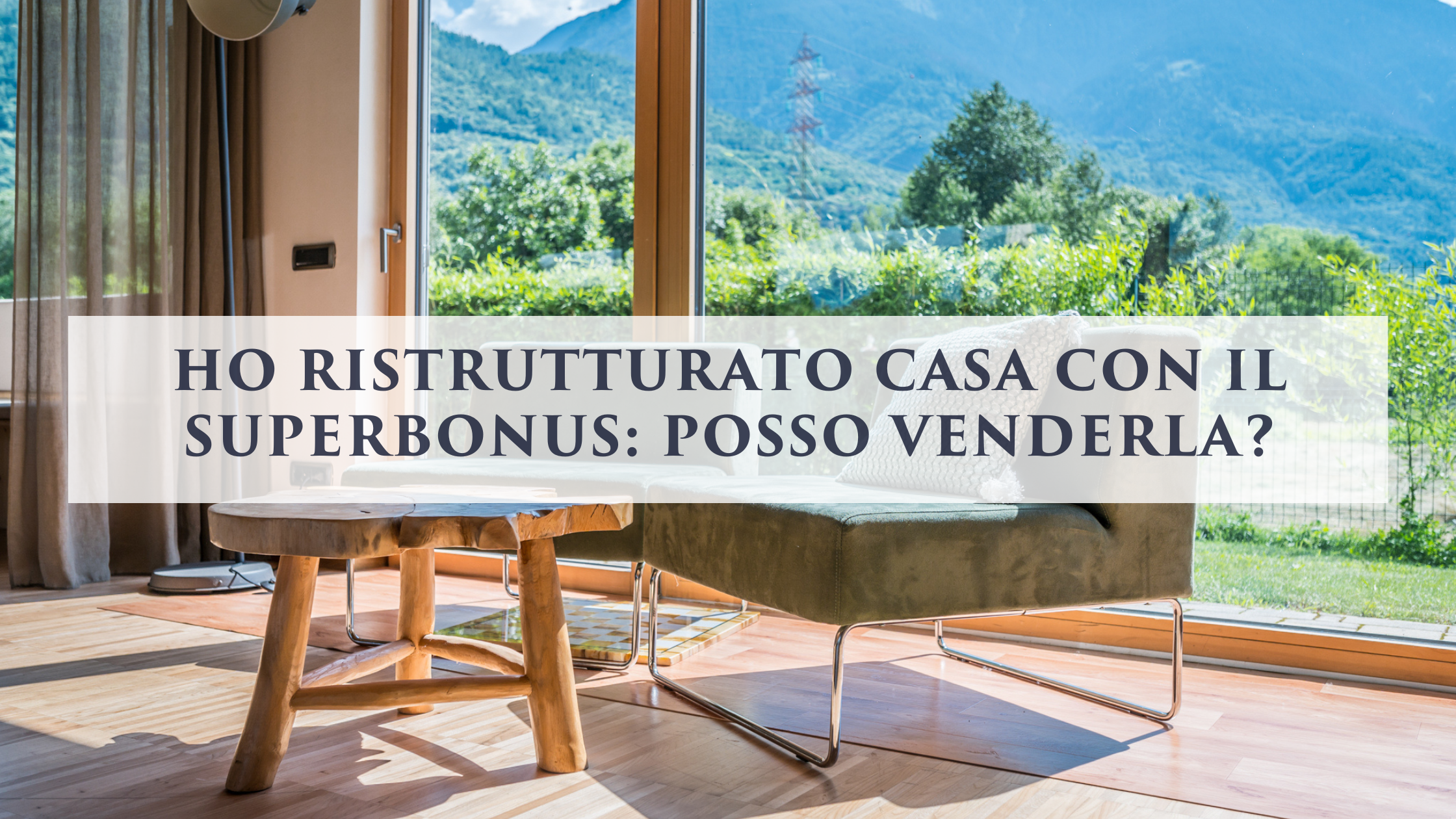 Vendere casa dopo superbonus 110