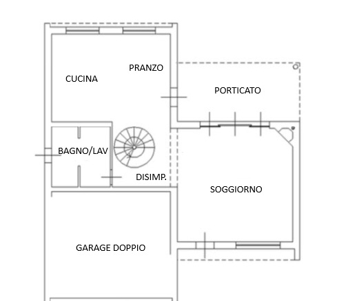 Villa indipendente con possibilità di quarta camera e con 950 mq di giardino